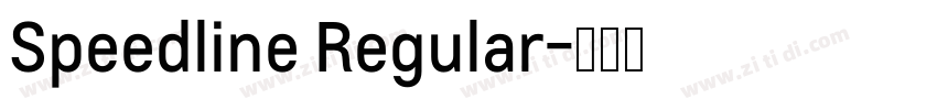 Speedline Regular字体转换